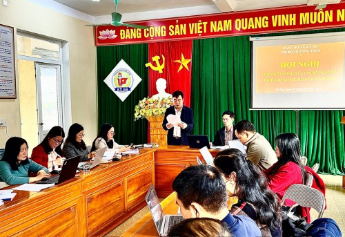 CHI BỘ TRƯỜNG THCS KỲ HÀ TỔNG KẾT CÔNG TÁC CHI BỘ NĂM 2024 VÀ TRIỂN KHAI KẾ HOẠCH NĂM 2025