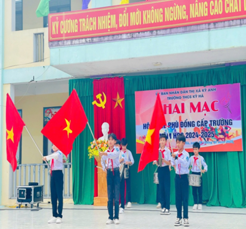 TRƯỜNG THCS KỲ HÀ – KHAI MẠC HỘI KHỎE PHÙ ĐỔNG NĂM HỌC 2024- 2025